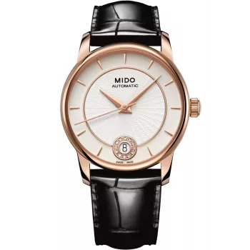 MIDO Women's Automatic Watch M007207360360 33mm Rose Gold PVD Stainless Steel and Leather
