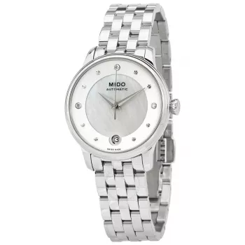 MIDO Women's Automatic Watch M039207111060 33mm Stainless Steel Mother of Pearl Dial