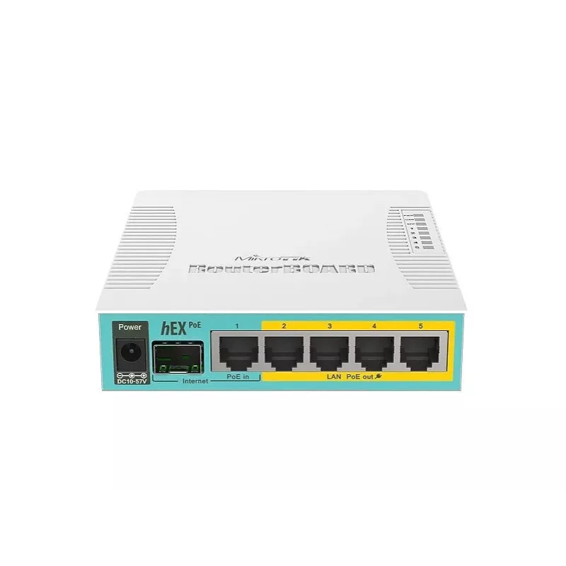 MikroTik hEX PoE Gigabit Ethernet Router White