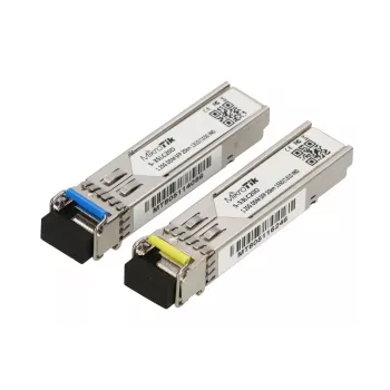 MikroTik SFP Module S-3553LC20D, 1.25Gb/s, 20km, Single-Mode, Pair (T1310nm/R1550nm) + (T1550nm/R1310nm)