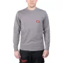 Milwaukee Long Sleeve Pocket T-Shirt Light Grey XL