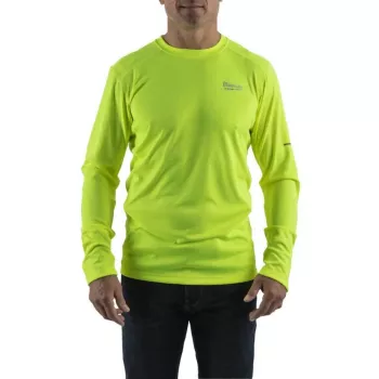 Milwaukee Long Sleeve Work T-Shirt Light Yellow WWLSYL-M