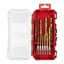 Milwaukee Metal Drill Bit HSS-G TiN Set, 10 Pieces, 3-10 mm, 1/4 inch Hex Shank, Split Point, 135°