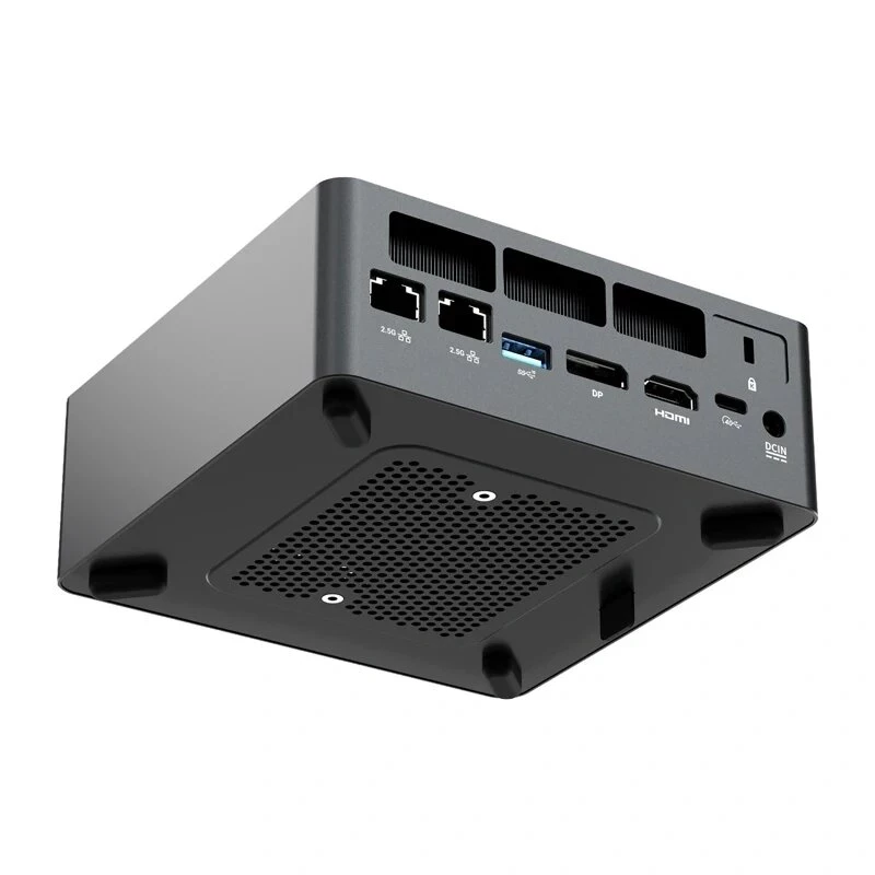 MINIX ER937-AI Barebone Mini PC with AMD Ryzen 7 3750H, 4 Cores/8 Threads, Radeon Vega 10, Dual Gigabit LAN, Wi-Fi 5, VESA Mountable