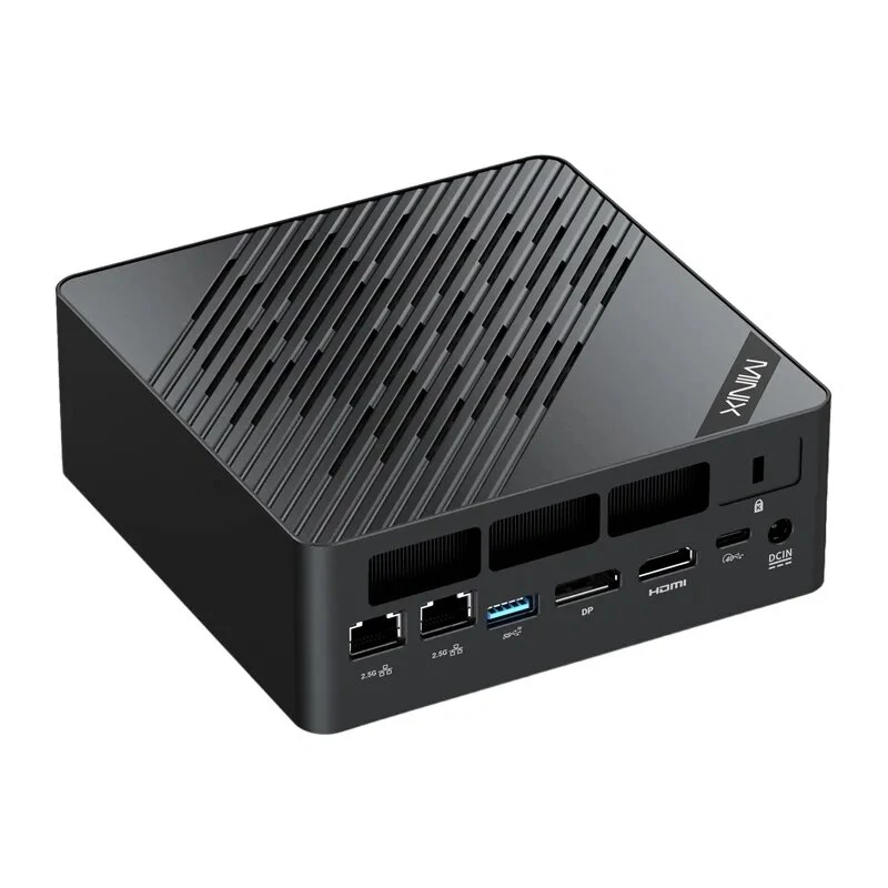 MINIX ER937-AI Barebone Mini PC with AMD Ryzen 7 3750H, 4 Cores/8 Threads, Radeon Vega 10, Dual Gigabit LAN, Wi-Fi 5, VESA Mountable