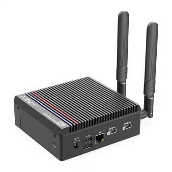 MINIX Z300-0dB Barebone Mini PC Intel Processor N300 8C/8T up to 3.8GHz DDR5 1x SODIMM M.2 PCIe Gen4 Wi-Fi 6E BT5.2 2x 2.5GbE HDMI 2.1 DP 1.4 USB-C 90W VESA Black