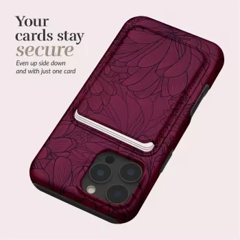 MIO Berry Blooms Magsafe Case Compatible Card Holder