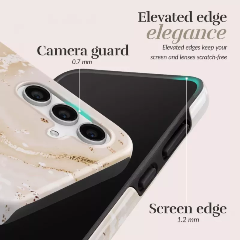 MIO Gold Marble Magsafe Compatible Case for Samsung S24 FE 5G