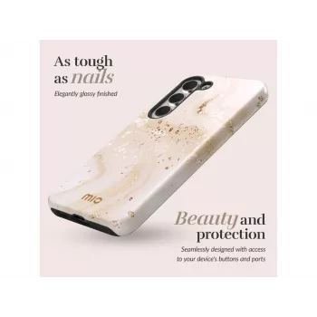 MIO Gold Marble Magsafe Compatible Case for Samsung S25 Plus 5G