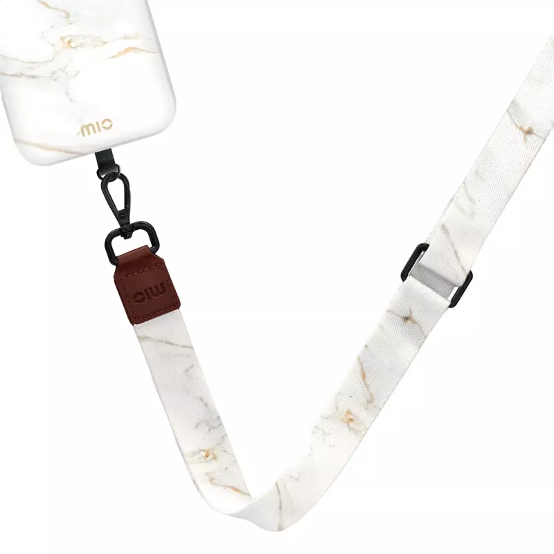 MIO Lanyard Strap White Marble