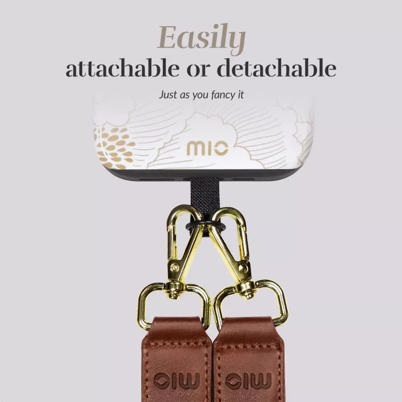 MIO Lanyard Strap White Roses