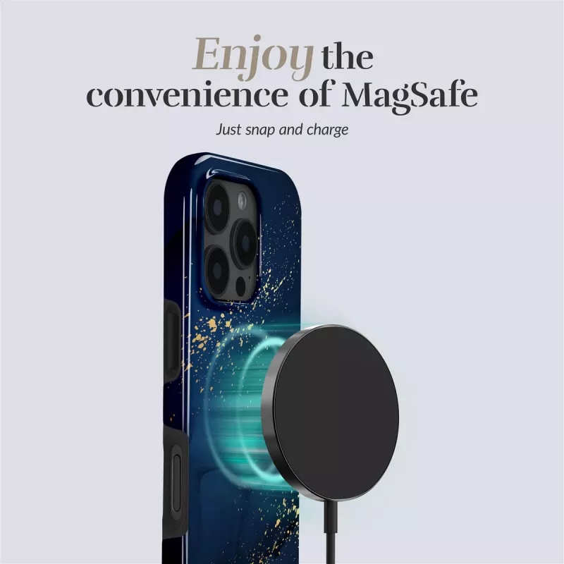 MIO Midnight Sparkle Magsafe Case Compatible for iPhone 16