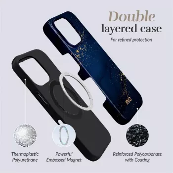 MIO Midnight Sparkle Magsafe Case Compatible for iPhone 16 Pro