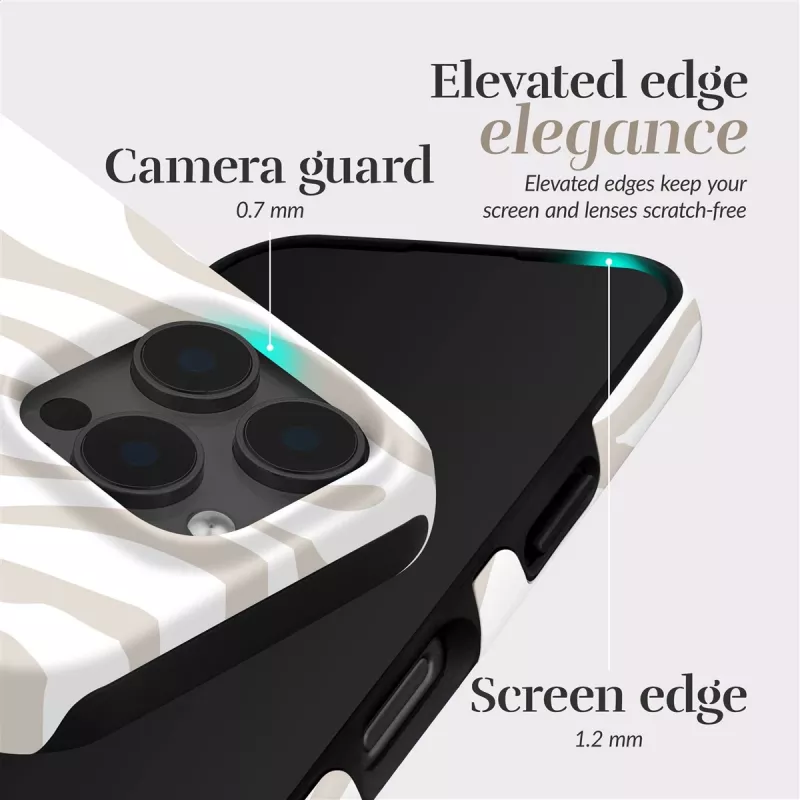 MIO Sandy Zebra Magsafe Case Compatible for iPhone 15 Pro