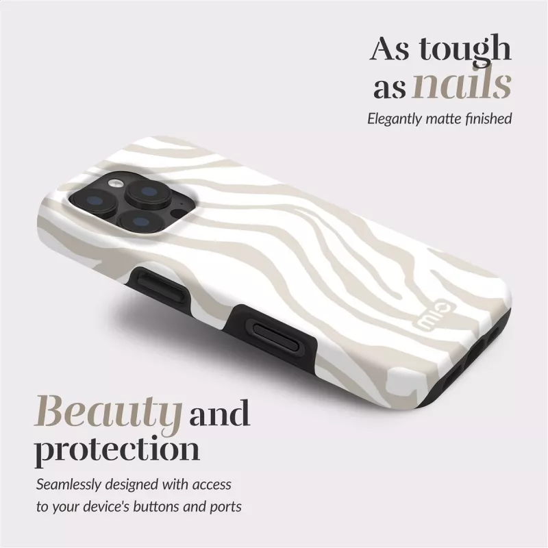 MIO Sandy Zebra Magsafe Case Compatible for iPhone 16 Pro