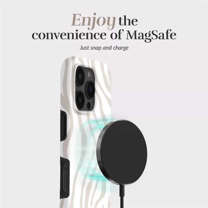 MIO Sandy Zebra Magsafe Case Compatible for iPhone 16 Pro
