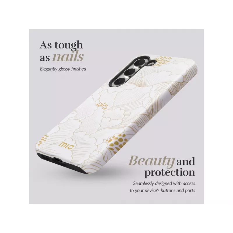 MIO White Roses Magsafe Compatible Case for Samsung S25 Plus 5G