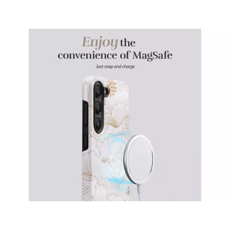 MIO White Roses Magsafe Compatible for Samsung S25 5G