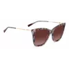 MISSONI Women's Butterfly Sunglasses MIS0106SX193X - Brown Patterned Acetate Frame, Brown Gradient Lenses, UV400 Protection