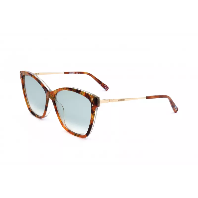 MISSONI Women's Sunglasses MIS0003S2NL - Havana Acetate Cat Eye with Brown Gradient Lenses