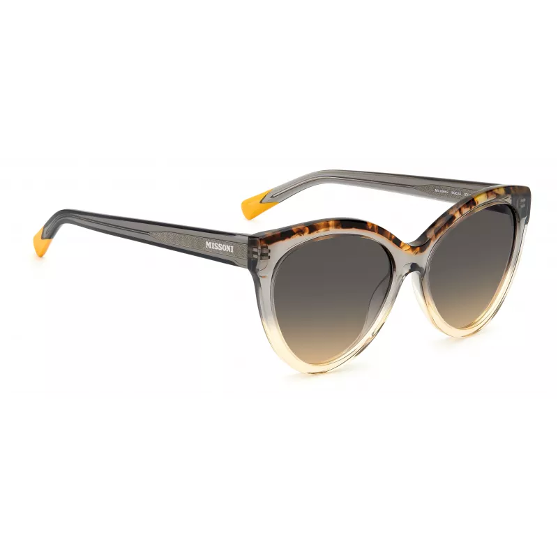 MISSONI Women's Sunglasses MIS0088SMQEF7 - Rectangular Acetate Frame, UV400 Protection, 57mm Lens