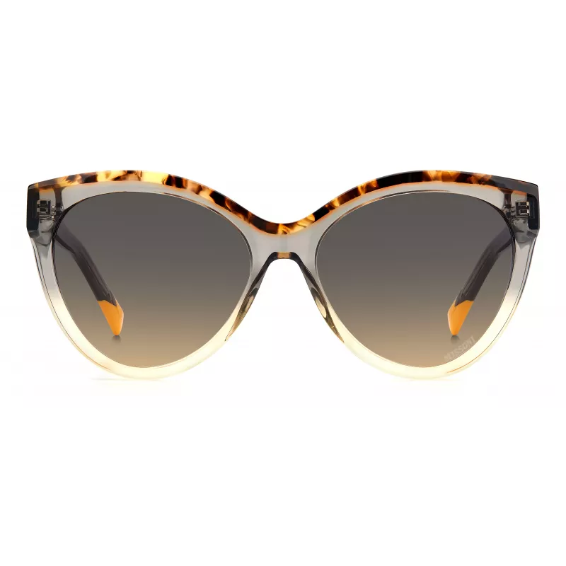 MISSONI Women's Sunglasses MIS0088SMQEF7 - Rectangular Acetate Frame, UV400 Protection, 57mm Lens