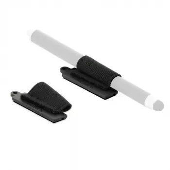 MOBILIS Pack of 10 Adhesive Universal Stylus Holder - Black