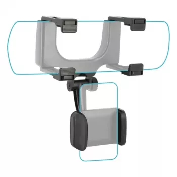 Mobilis Universal Car Rear Mirror Mount for Smartphones