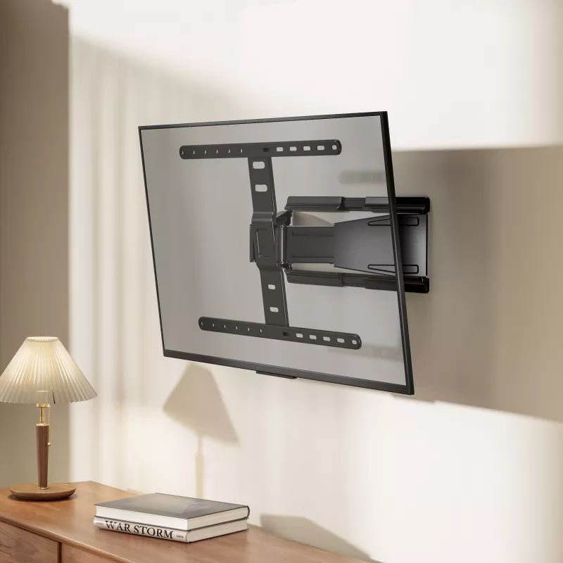 MOBILUX Sbox PLB-79464 Fixed TV Wall Mount for 43-90 inch Screens, 50 kg Capacity, VESA up to 600x400 mm, Black