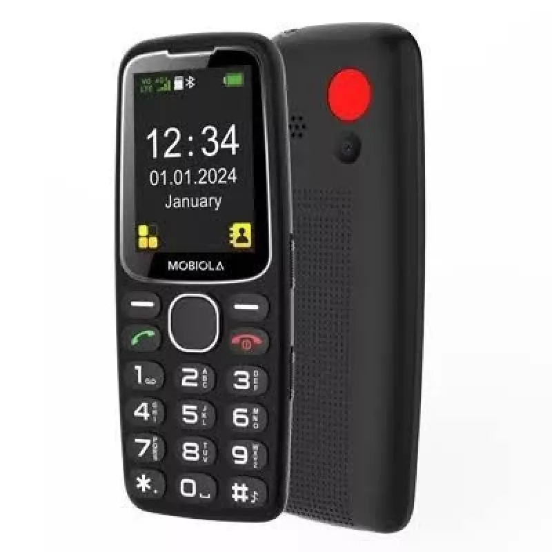 Mobiola MB4120 Feature Phone, Black