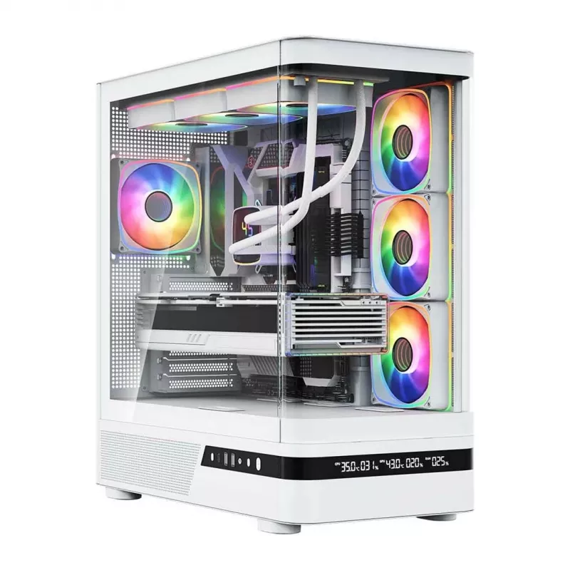 MODECOM Volcano AQ200 ARGB Mid Tower Case White