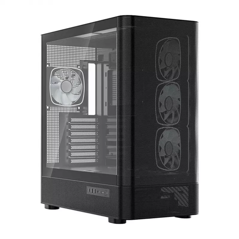 MODECOM Volcano AQ300 ARGB Mid Tower Case - Black