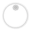 MOES SSD01 ZigBee Smart Photoelectric Smoke Detector with 85dB Siren, Tuya App Alerts, CR123A Battery Powered, White