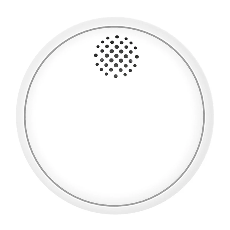 MOES SSD01 ZigBee Smart Photoelectric Smoke Detector with 85dB Siren, Tuya App Alerts, CR123A Battery Powered, White