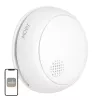 MOES SSD01 ZigBee Smart Photoelectric Smoke Detector with 85dB Siren, Tuya App Alerts, CR123A Battery Powered, White