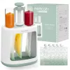 MOMCOZY 5-in-1 Baby Food Maker with 600ml Tritan Jar, 300W Steamer and 120W Blender, Touchscreen LCD, BPA-Free, 120V