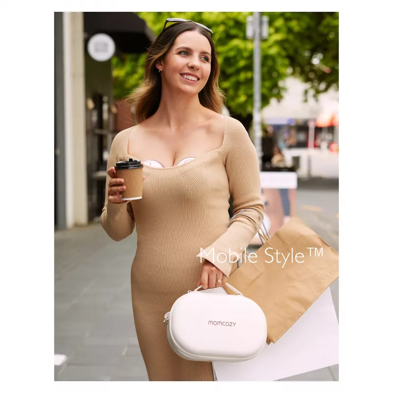 Momcozy M6 Double Wearable Electric Breast Pump with Battery and Storage Box