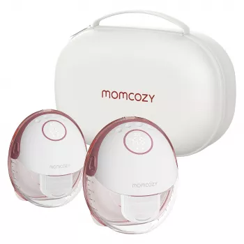 Momcozy M6 Double Wearable Electric Breast Pump with Battery and Storage Box