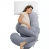 Momcozy PP007 F-Shape Pregnancy Pillow Grey