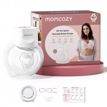 MOMCOZY S12 PRO+ Wearable Breast Pump White Single Pack