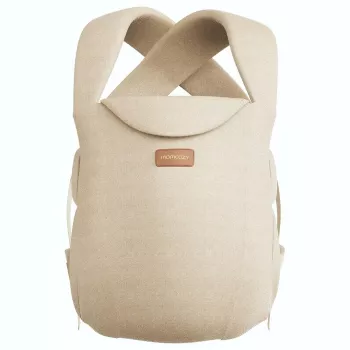 Momcozy WeeSnug Newborn Carrier Cotton Khaki (CB002) – Ergonomic Soft Baby Carrier for 0-12 Months