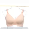 Momcozy YN46 Seamless Support Floral Nursing Bra Push-up Beige Size M