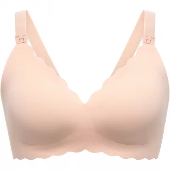 Momcozy YN46 Seamless Support Floral Nursing Bra Push-up Skin L