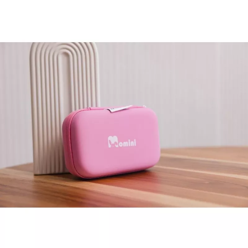 MOMINI Baby Care Kit Pinky - 10-Piece Newborn Grooming Set with Travel Case
