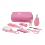 MOMINI Baby Care Kit Pinky - 10-Piece Newborn Grooming Set with Travel Case