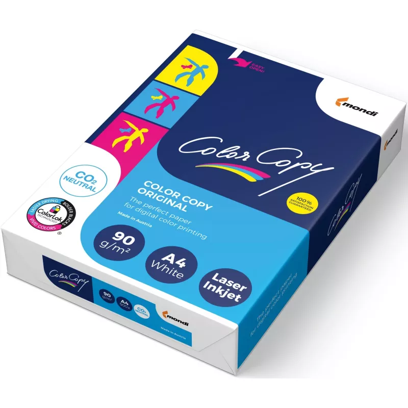 Mondi Color Copy Millbrand A4 90 g/m² Bright White Satin Paper 500 Sheets