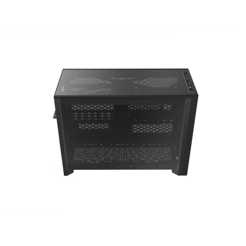Montech TEN (B) Mini Tower PC Case, Tempered Glass, Black, Micro-ATX/Mini-ITX