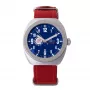 Montres de Luxe Unisex Quartz Watch 42mm Stainless Steel Case Blue Dial Leather Strap 09MON-ALKZBLU