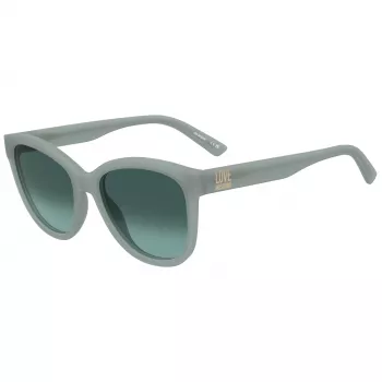 MOSCHINO LOVE Women's Sunglasses MOL089-S-1ED - Black Frame, Grey Lens, 55/18/140 mm