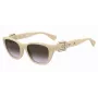 MOSCHINO MOS130-S-SZJ Women's Sunglasses Havana Acetate Square Frame Brown Gradient Lens 55mm